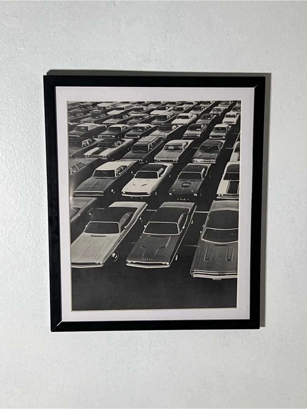 Black Framed Vintage Car Print Wall Art